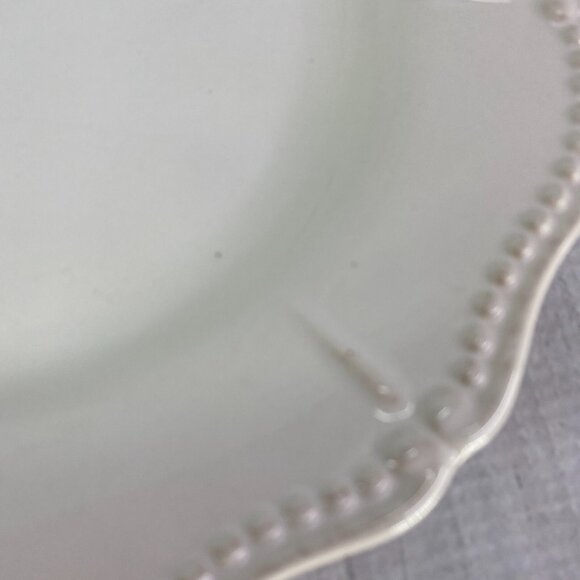 Chris Madden JCPenny ADALINA Ivory Embossed Stoneware Salad Lunch Plates Set 4 - Picture 15 of 16